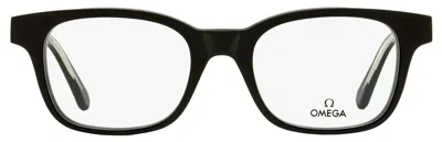Omega Om5004h Rectangular Acetate Eyeglasses In Black