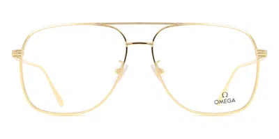 Omega Om5006-h 030 Men's Glasses Gold Size 60 - Free Lenses - Blue Light Block Available