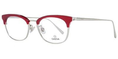 Omega Om5009-h Women's Glasses, Red, Size 49