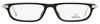 Omega Om5012 Rectangular Acetate-metal Eyeglasses In Black