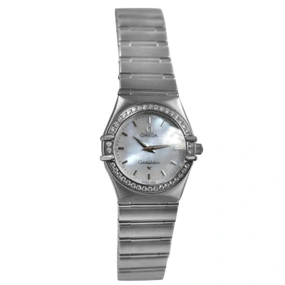 Omega Mother Of Pearl Dial Ladies Watch Constellation 95 1476.71.00 Diamond Ste In Metallic