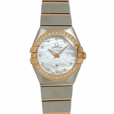 Pre-owned Omega Pink Gold (18k) Stainless Steel Wristwatch () In Multi