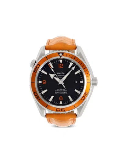 Pre-owned Omega Planet Ocean 46mm In Black