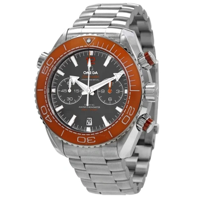 Omega Planet Ocean 600m Seamaster Chronograph Automatic Chronometer Grey Dial Men's Watch 215.30.46. In Gray