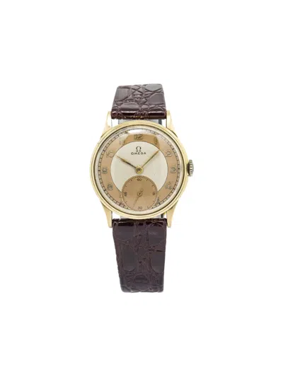 Pre-owned Omega  Bull's Eye 32mm In Gold