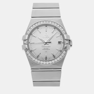Pre-owned Omega Constellation 123.15.35.20.02.001 In Silver