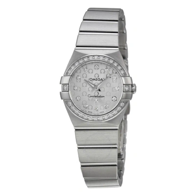 Omega Constellation Diamond Silver Dial Ladies Watch 123.15.24.60.52.001 In Metallic