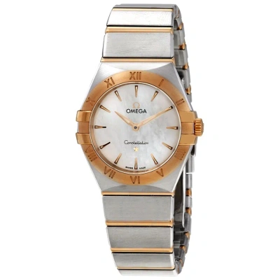 Omega Constellation Manhattan Mother Of Pearl Dial Ladies Watch 131.20.28.60.05.002 In Gold / Mop / Mother Of Pearl / Rose / Rose Gold / Yellow