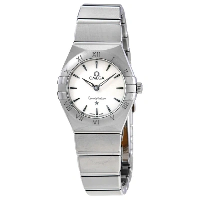 Omega Constellation Manhattan Silver Dial Ladies Watch 131.10.25.60.02.001 In Black / Silver