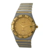 OMEGA PRE-OWNED OMEGA CONSTELLATION QUARTZ CHAMPAGNE DIAL UNISEX WATCH 1212.10