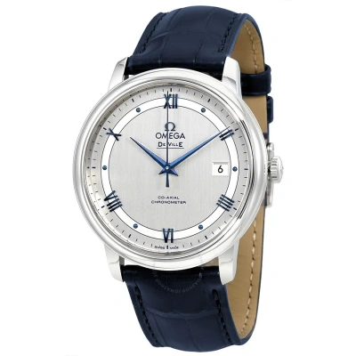 Omega De Ville Automatic Men's Watch 424.13.40.20.02.003 In Blue / Rhodium / Silver