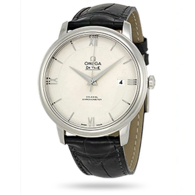 Omega De Ville Prestige Automatic Silver Dial Men's Watch 424.13.40.20.02.001 In Black / Silver