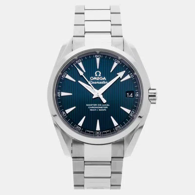 Pre-owned Omega Seamaster Aqua Terra 150m 231.13.39.21.03.001 38 Mm In Blue