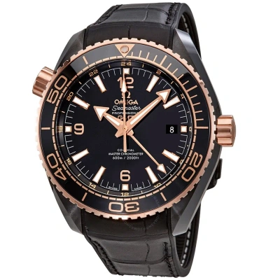 Omega Seamaster Automatic Black Dial Men's Watch 215.63.46.22.01.001 In Black / Gold / Gold Tone / Rose / Rose Gold Tone