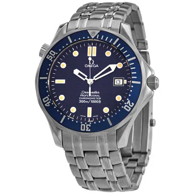 Omega Seamaster Automatic Blue Dial Unisex Watch 2552 In Metallic
