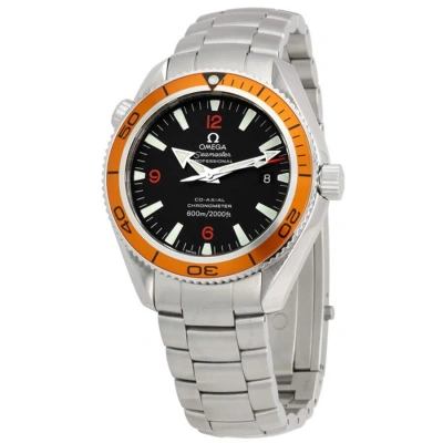 Omega Seamaster Automatic Chronometer Black Dial Men's Watch 2209.50 In Black / Orange