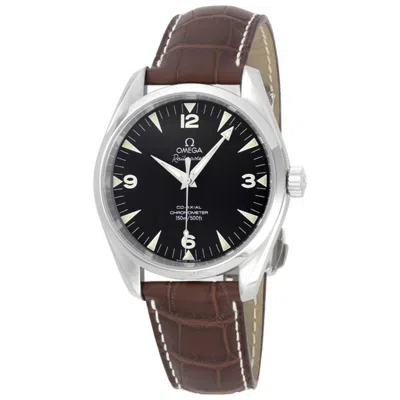 Omega Seamaster Black Dial Men's Watch 2802.52.37 In Brown