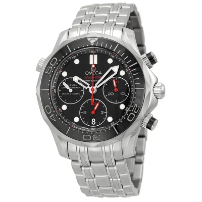 Omega Seamaster Diver 300 Co-axial Chronograph Chronograph Black Dial Men's Watch 212.30.4 In White