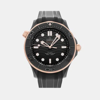 Pre-owned Omega Seamaster Diver 300m 210.62.44.20.01.001 In Black