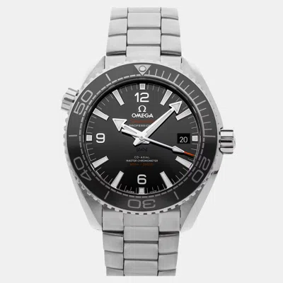 Pre-owned Omega Seamaster Planet Ocean 600m 215.30.44.21.01.001 Automatic Men's Watch 43 Mm In Black