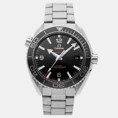 Pre-owned Omega Seamaster Planet Ocean 600m 215.30.44.21.01.001 Black Automatic Stainless Steel Men'