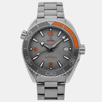 Pre-owned Omega Seamaster Planet Ocean 600m 215.90.44.21.99.001 In Gray