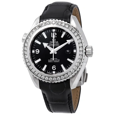 Omega Seamaster Planet Ocean Diamond Black Dial Ladies Watch 232.18.38.20.01.001