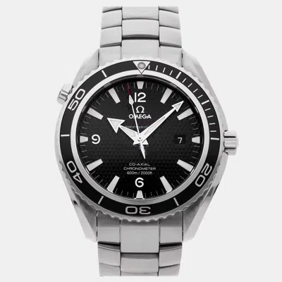 Pre-owned Omega Seamaster Planet Ocean Quantum Of Solace Limited Edition 222.30.46.20.01.001 In Black