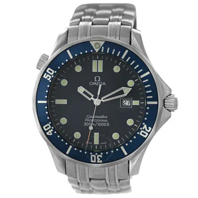 Omega Seamaster Professional 300m Quartz Blue Dial Unisex Watch 2541.80 In Blue/silver Tone