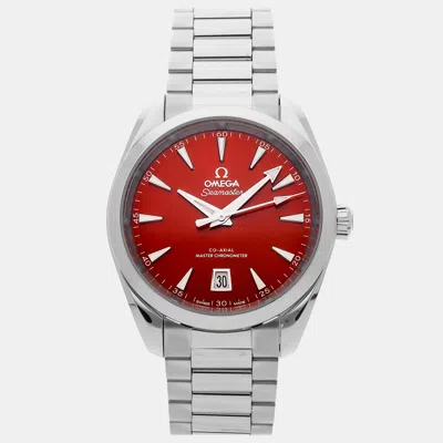 Pre-owned Omega Seamster Aqua Terra Shades 220.10.38.20.13.003 In Red