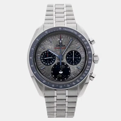 Pre-owned Omega Speedmaster 304.30.43.52.06.001 Grey Manual Winding Stainless Steel Men's Wristwatch In Gray