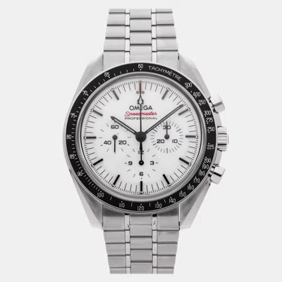Pre-owned Omega Speedmaster 310.30.42.50.04.001 In White