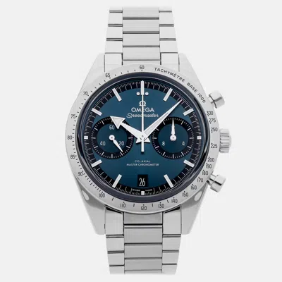 Pre-owned Omega Speedmaster '57 Chronograph 332.10.41.51.03.001 In Blue