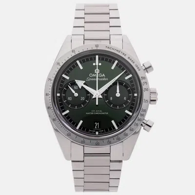 Pre-owned Omega Speedmaster '57 Chronograph 332.10.41.51.10.001 In Green