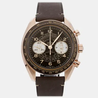 Pre-owned Omega Speedmaster Chronoscope 329.92.43.51.10.001 In Brown