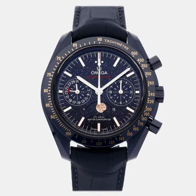 Pre-owned Omega Speedmaster Moonwatch 304.93.44.52.03.002 44 Mm In Blue