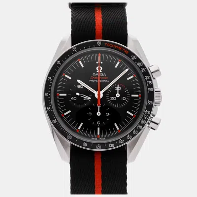 Pre-owned Omega Speedmaster Moonwatch Anniversary Limited Edition Speedy Tuesday Ultraman 311.12.42. In Black