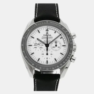 Pre-owned Omega Speedmaster Moonwatch "snoopy" Apollo Xiii 45th Anniversary Limited Series 311.32.42 In White