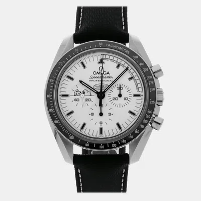 Pre-owned Omega Speedmaster Moonwatch "snoopy" Apollo Xiii 45th Anniversary Limited Series 311.32.42 In White