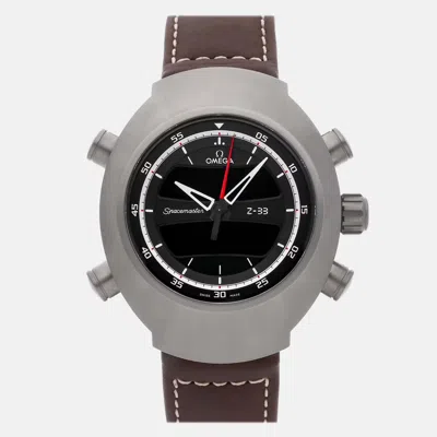 Pre-owned Omega Speedmaster Spacemaster Z-33 Chronograph 325.92.43.79.01.002 In Black