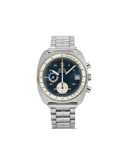 Pre-owned Omega  Seamaster Chronograph 38mm In Blue