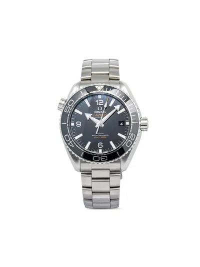 Pre-owned Omega  Seamaster Planet Ocean 44mm In Black