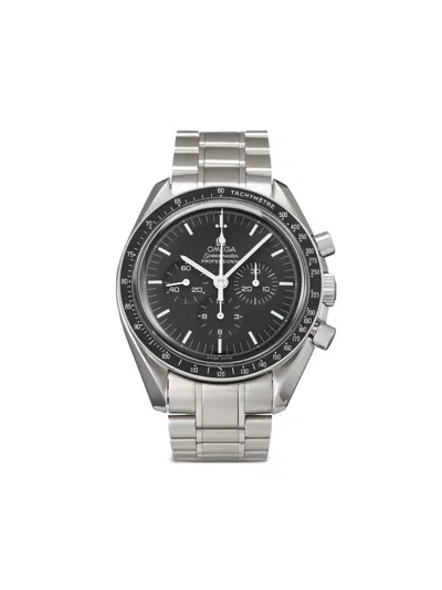 Pre-owned Omega  Speedmaster Moonwatch Professional Chronograph 42mm In Black