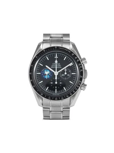 Pre-owned Omega  Speedmaster Professional Moonwatch Snoopy 42mm In Black
