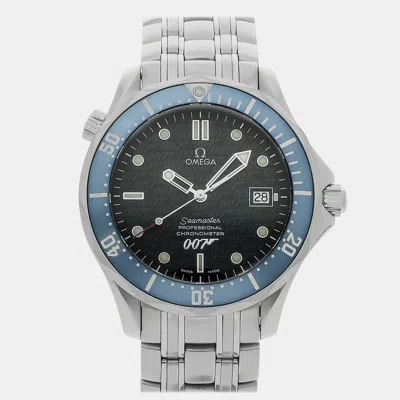 Pre-owned Omega Seamaster 300m Chronometer 007 Limited Edition 2537.80.00 41.5 Mm In Blue