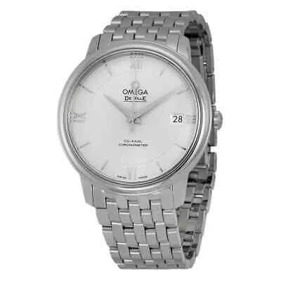 Pre-owned Omega Prestige Co-axial Automatic Silver Dial Unisex Watch 424.10.37.20.02.001