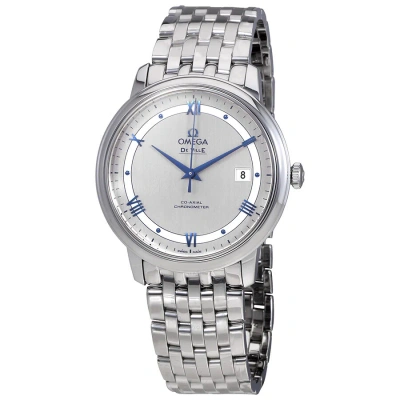 Omega Prestige Co-axial Automatic Silvery Dial Men's Watch 424.10.40.20.02.001 In Metallic