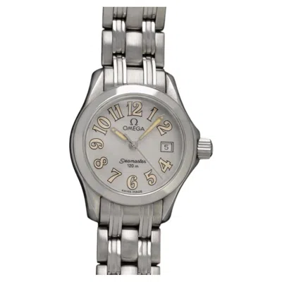 Pre-owned Omega Seamaster 120m Ladies Diver Ss Steel Watch Mop Dial - Mint With Warranty In Multi