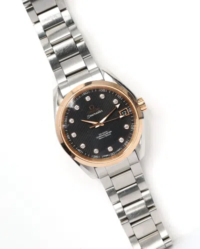 Omega Seamaster 150m Aqua Terra 38,5mm Full Set Watch In Metallic