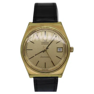 Pre-owned Omega Seamaster 1660203 – Gold-plated – 35mm Cushion Case – 1973 In Multi